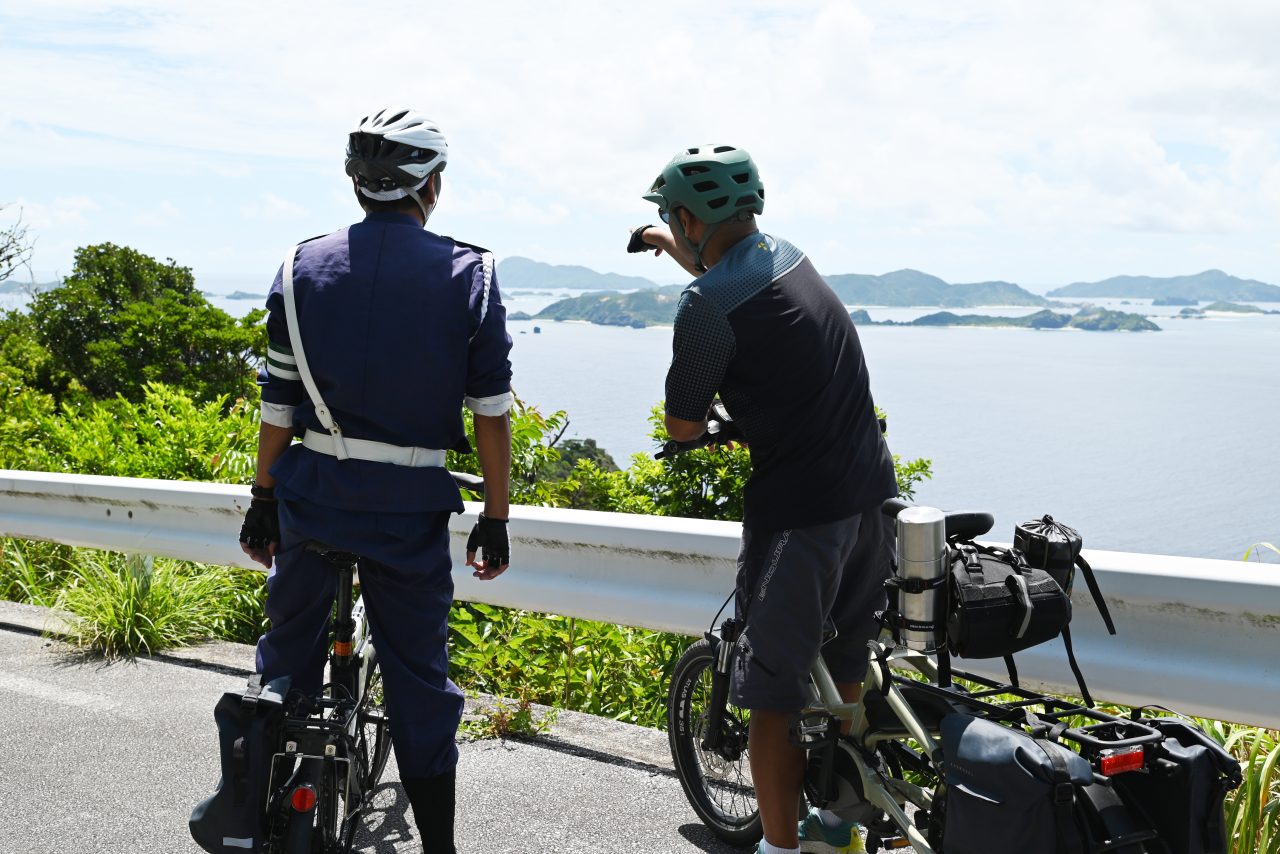 要所、要所で自転車を停めて池松さんのガイドを楽しみます。