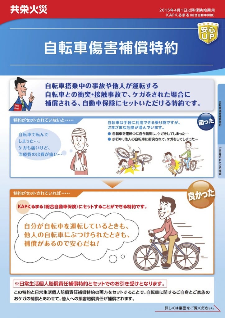 自動車 保険 自転車 事故